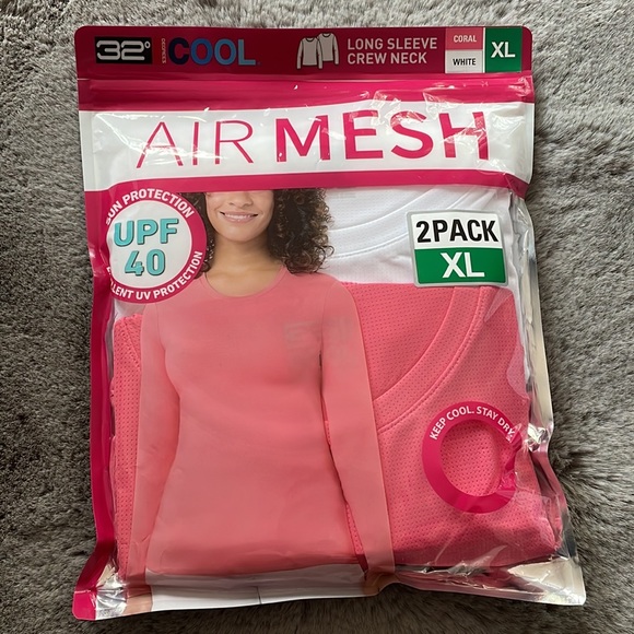 32 Degrees Cool - Women’s 2 Pack Long Sleeve Crew Neck T-shirt - Picture 3 of 3